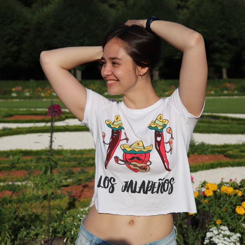 Heiteres Sommer-T-Shirt mit Jalapeños-Aufdruck